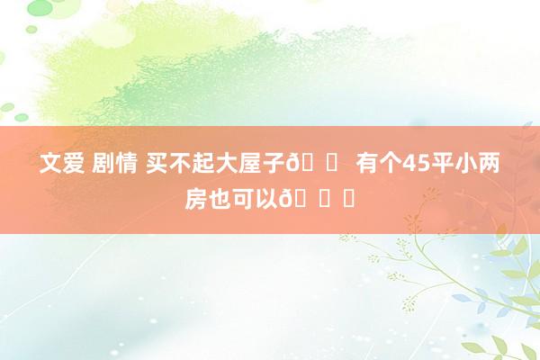 文爱 剧情 买不起大屋子🏠有个45平小两房也可以😍